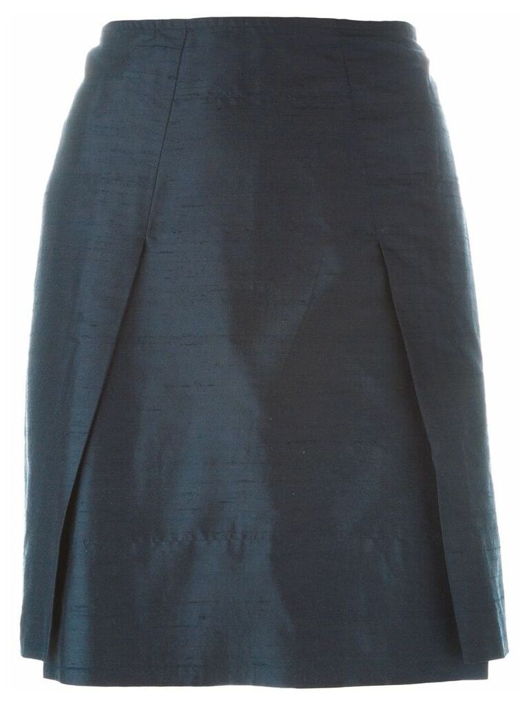 Romeo Gigli Pre-Owned pleat detail skirt - Blue