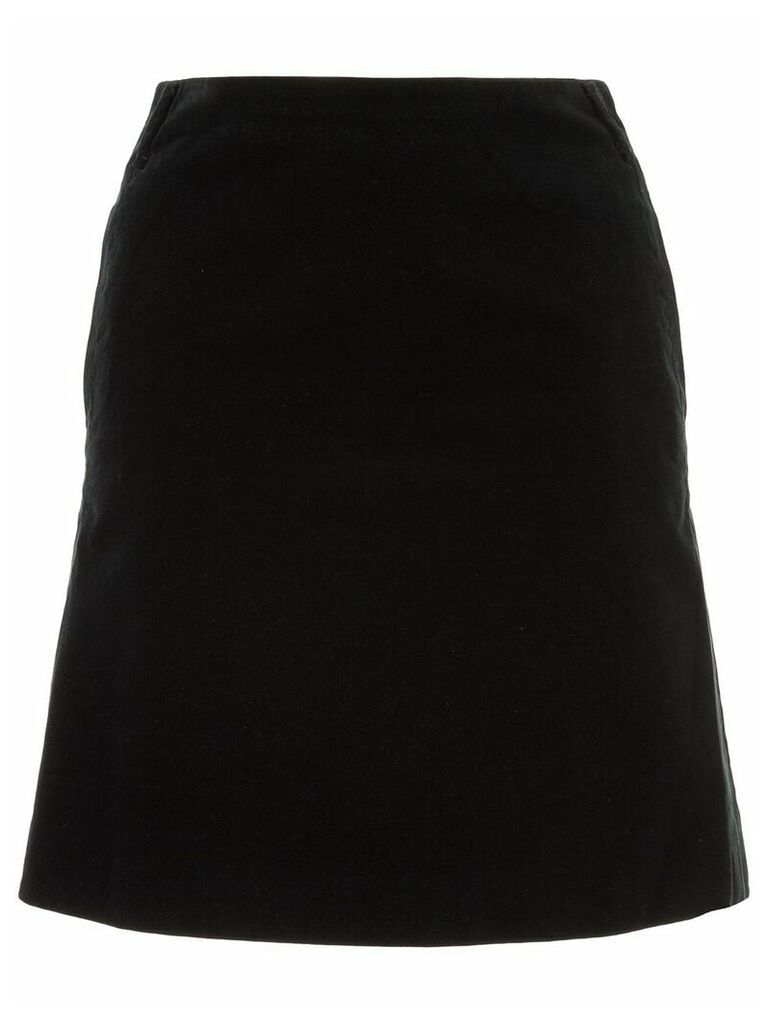Gucci Pre-Owned velvet mini skirt - Black