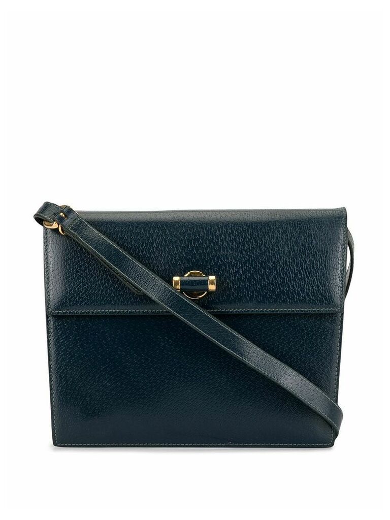 Gucci Pre-Owned handle detail crossbody bag - Blue