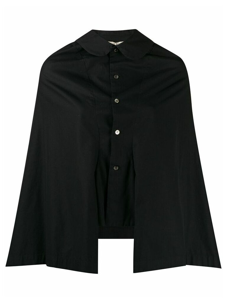 Comme Des Garçons Pre-Owned 1995 buttoned poncho shirt - Black