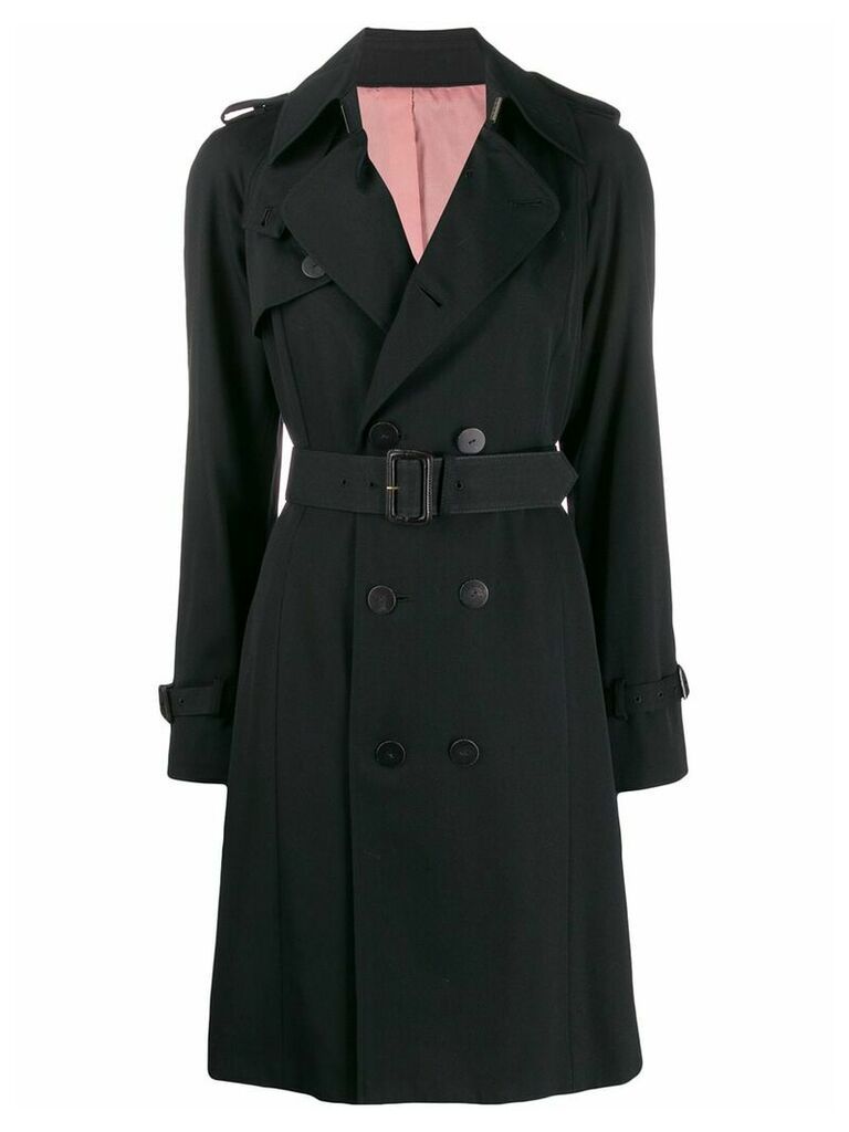 Jean Paul Gaultier Pre-Owned 2000s Belted trench coat - Black
