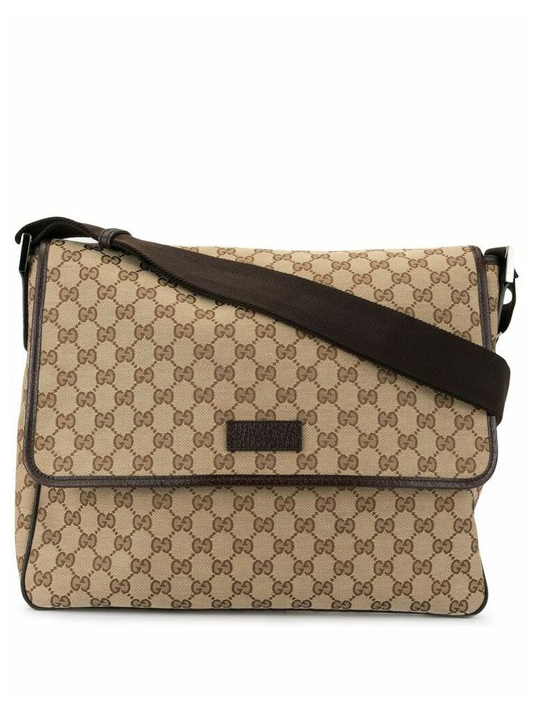 Gucci Pre-Owned GG pattern messenger shoulder bag - Brown