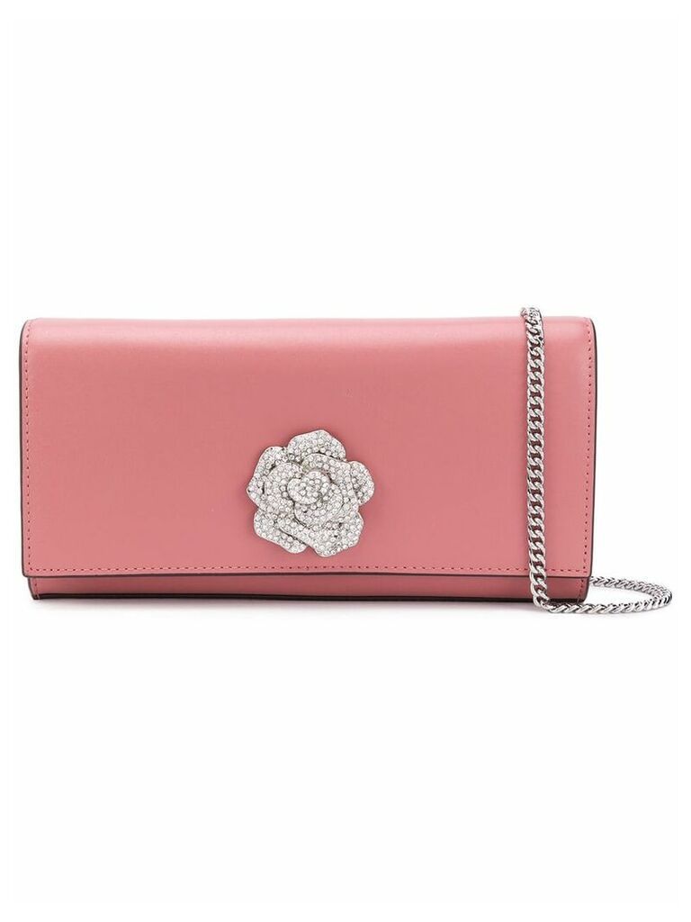 Michael Michael Kors floral embellished clutch bag - Pink