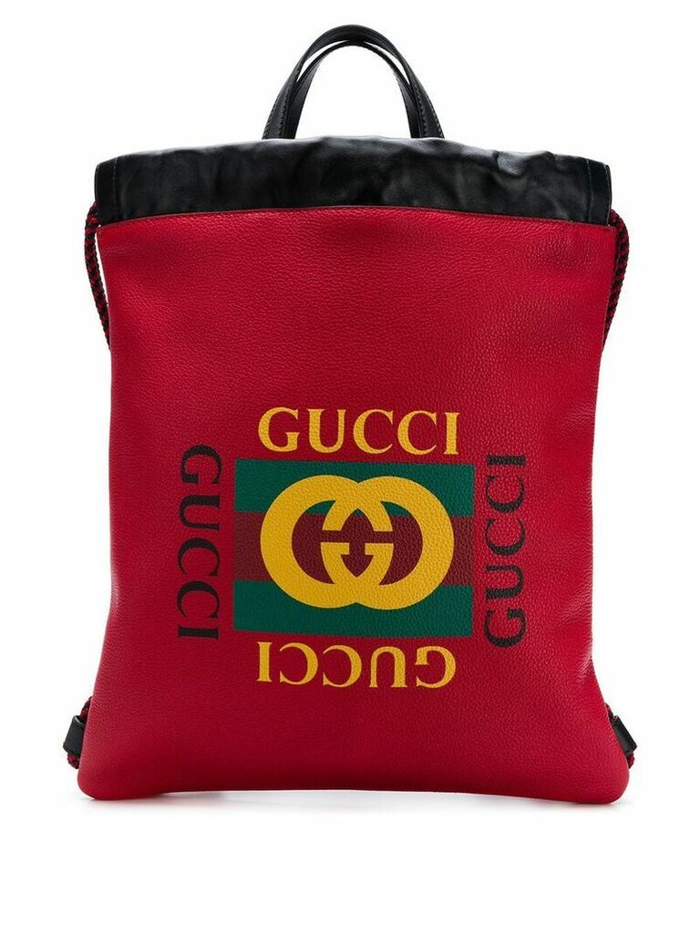 Gucci printed backpack - Red