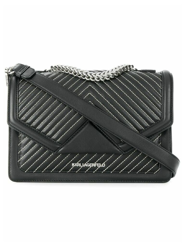 Karl Lagerfeld K/Klassik quilted shoulder bag - Black