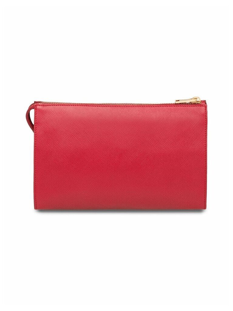 Prada Saffiano leather clutch - Red