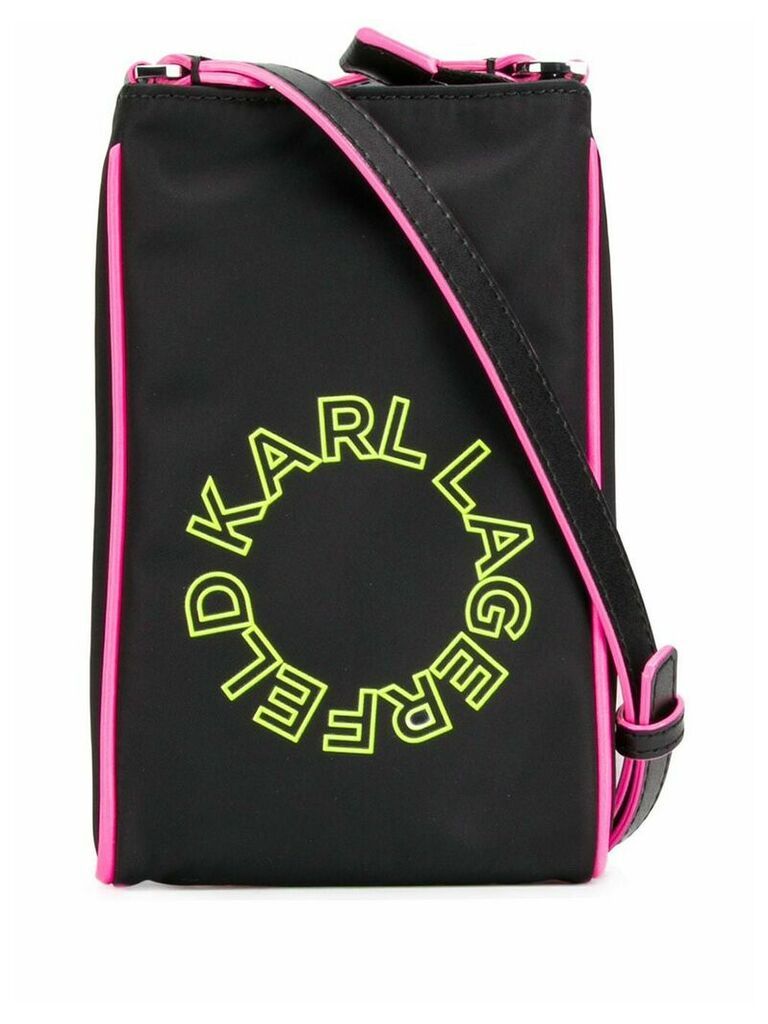 Karl Lagerfeld neon super mini crossbody - Black