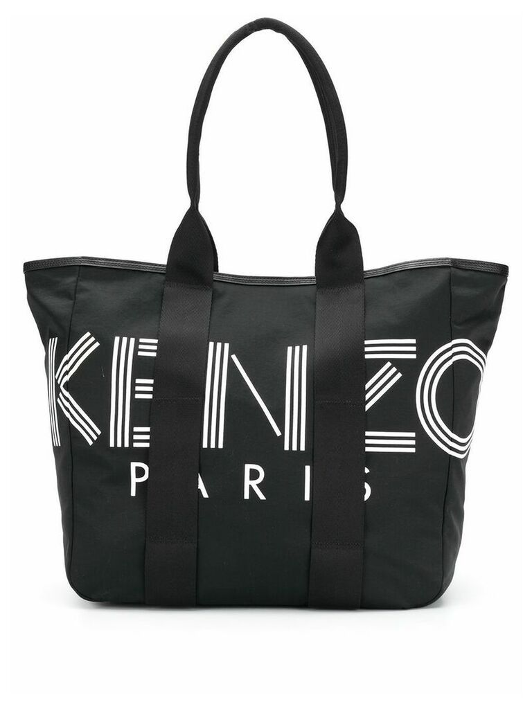 Kenzo Logo print shopper tote - Black