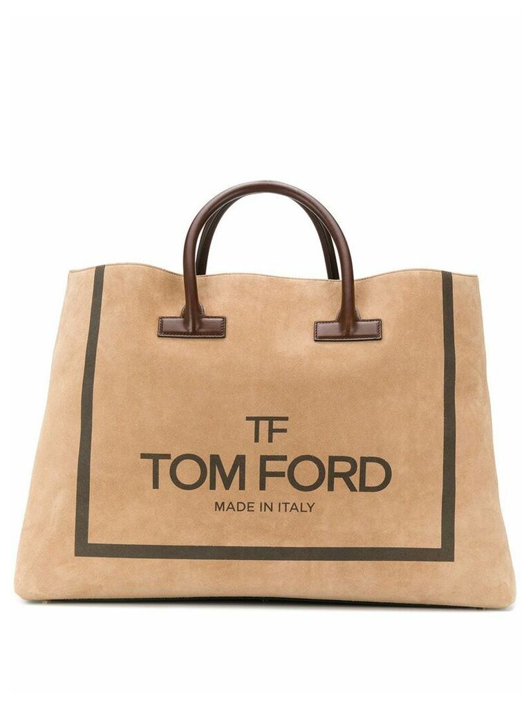 Tom Ford oversized logo tote - Neutrals