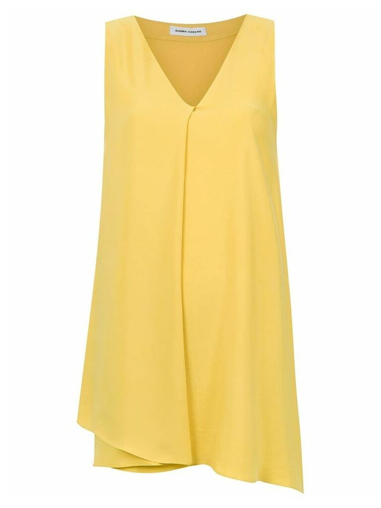 Gloria Coelho asymmetric blouse - Yellow