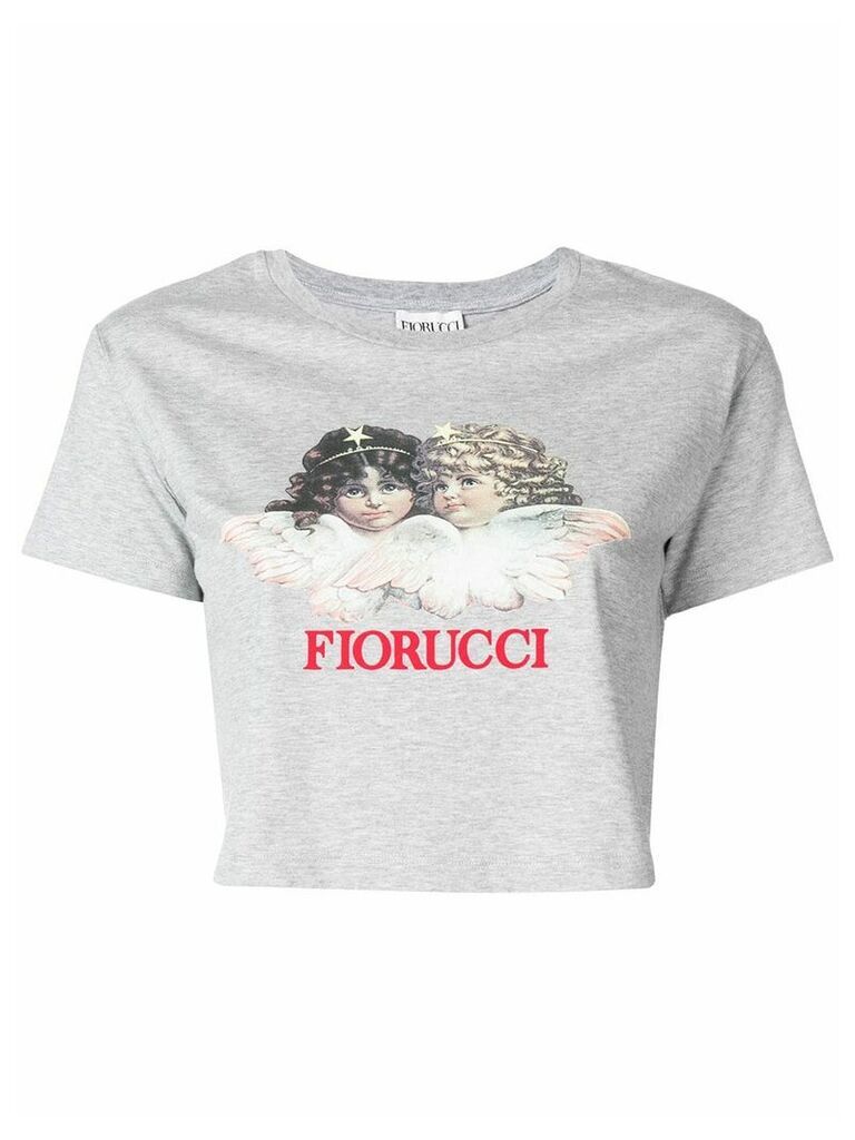 Fiorucci Vintage Angels crop T-shirt - Grey