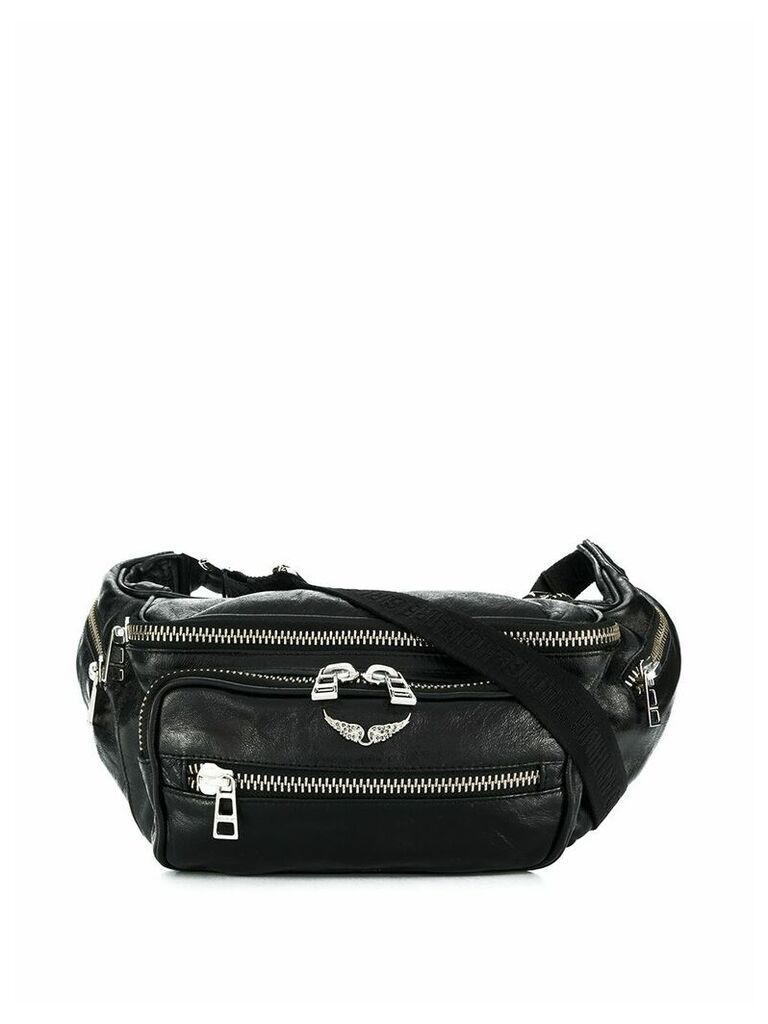 Zadig & Voltaire Crush textured belt bag - Black