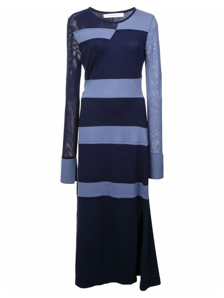 Kimora Lee Simmons stripped knit dress - Blue