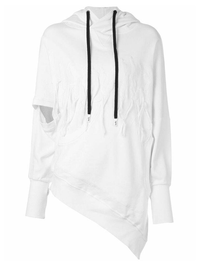 Haculla Argh print hoodie - White