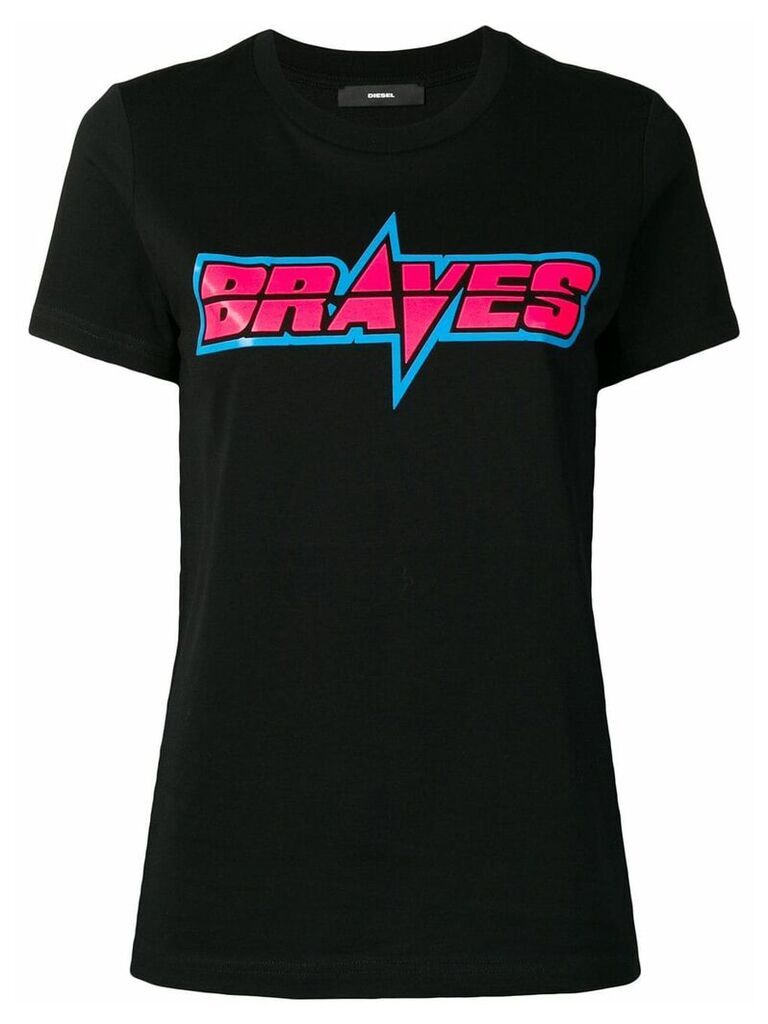 Diesel 'Braves' print T-shirt - Black