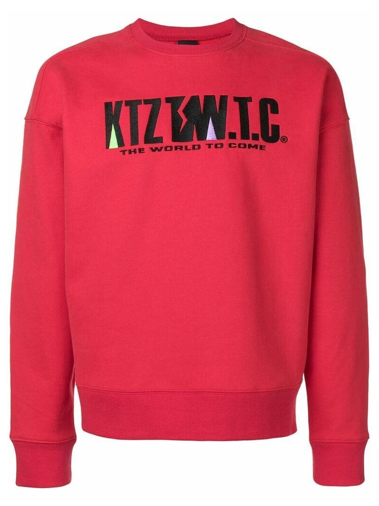 KTZ mountain letter embroidered sweatshirt