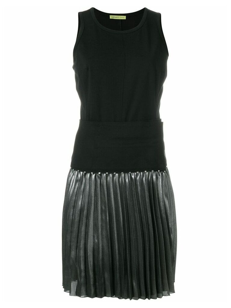 Versace Jeans Couture pleated dress - Black
