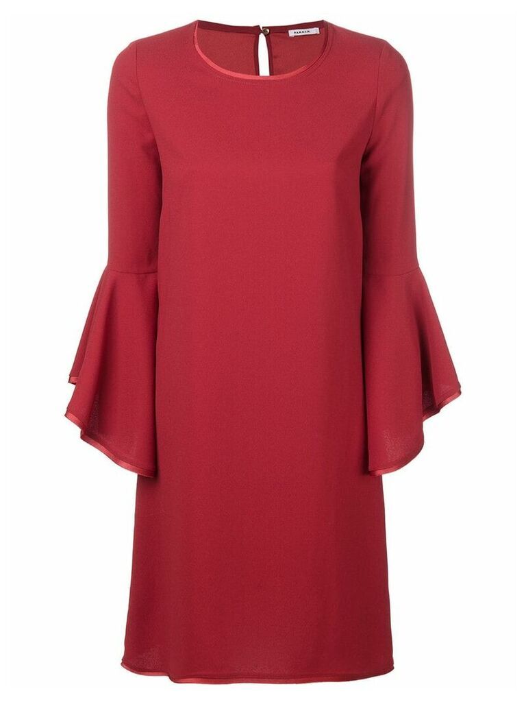 P.A.R.O.S.H. frill sleeve shift dress - Red