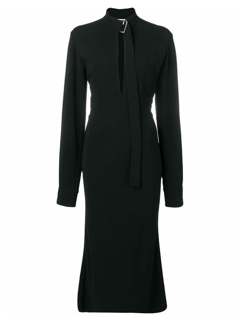 Victoria Beckham keyhole crepe dress - Black