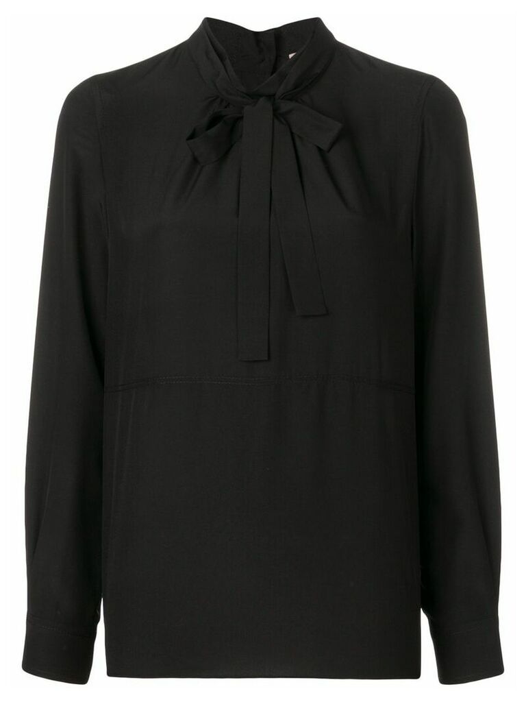 Bottega Veneta pussy bow blouse - Black