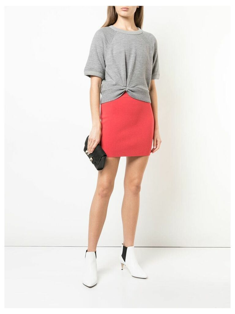 T By Alexander Wang short straight skirt - Red