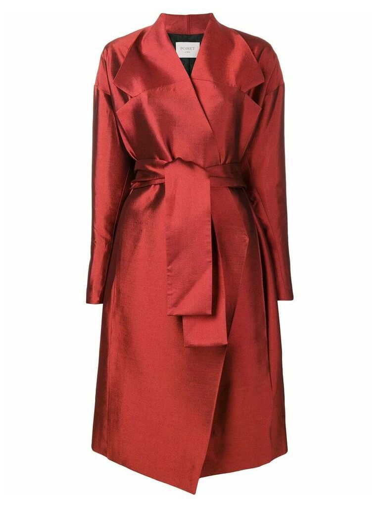 Poiret belted trench coat - Red