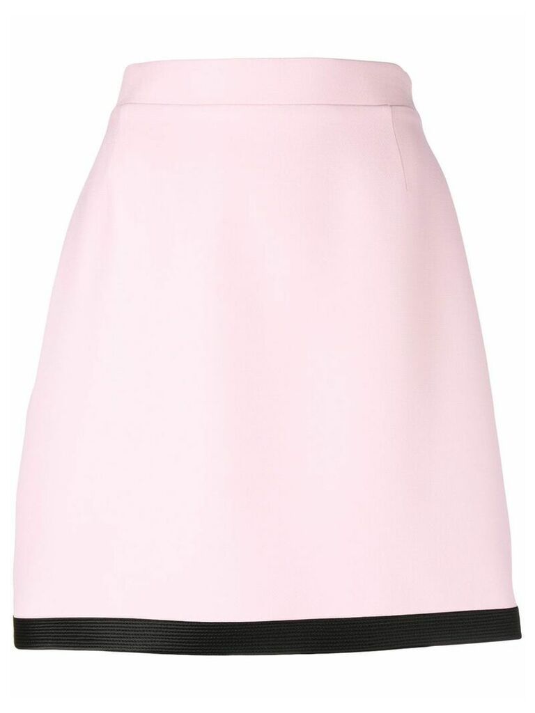 Versace contrast trim skirt - Pink