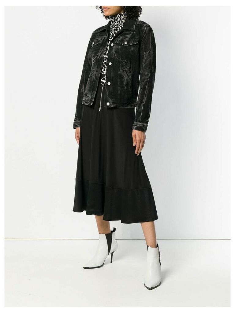 Givenchy ring zip midi skirt - Black