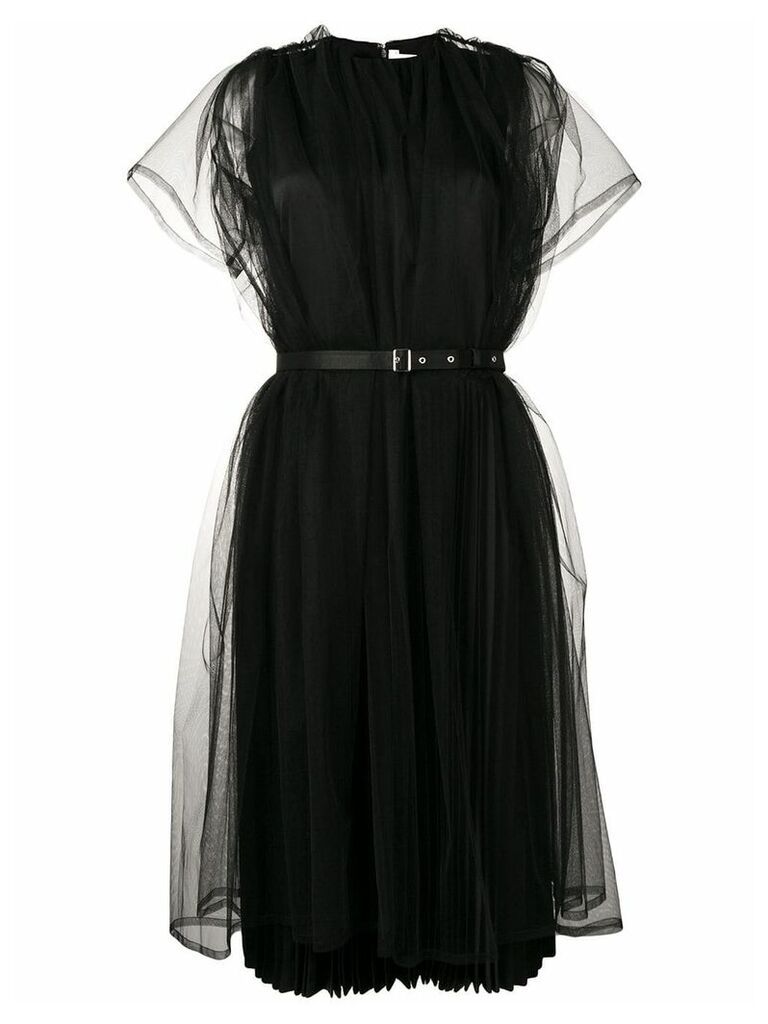 Comme Des Garçons Noir Kei Ninomiya belted tulle dress - Black