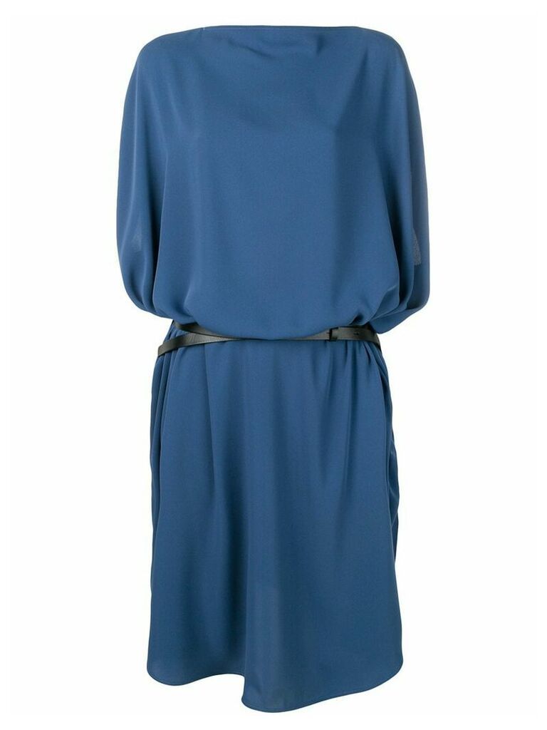 Mm6 Maison Margiela loose fit belted dress - Blue