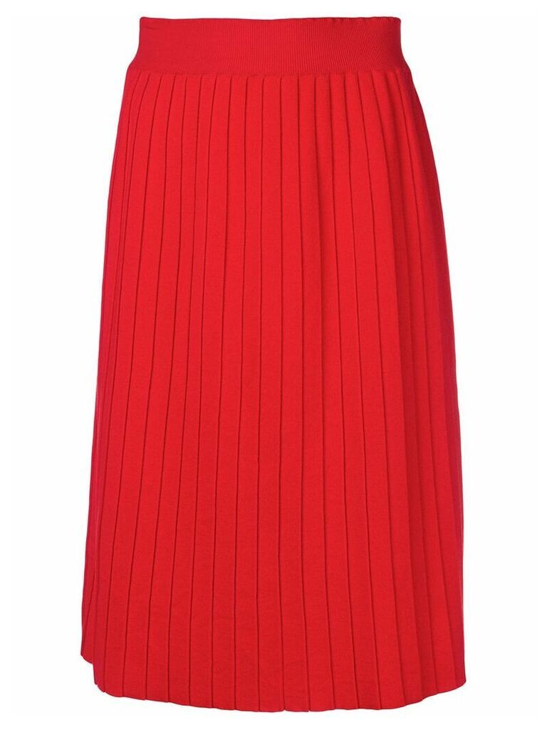 Chinti & Parker high-waist pleated skirt - Red