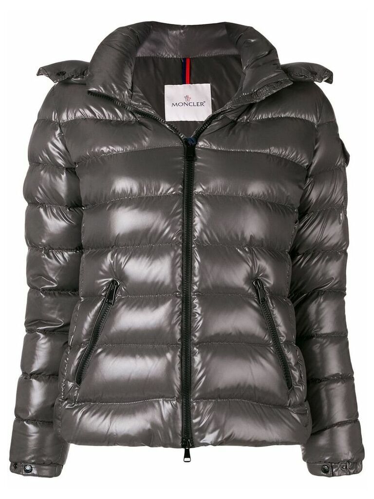 Moncler hooded padded jacket - Grey