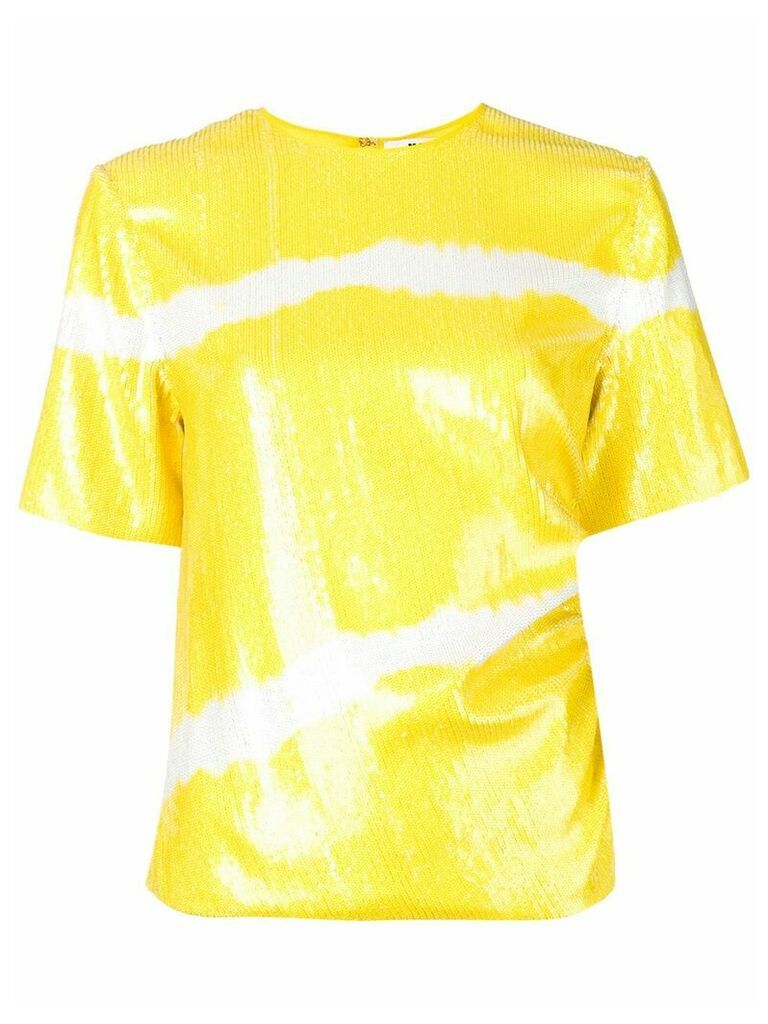 MSGM sequin T-shirt - Yellow