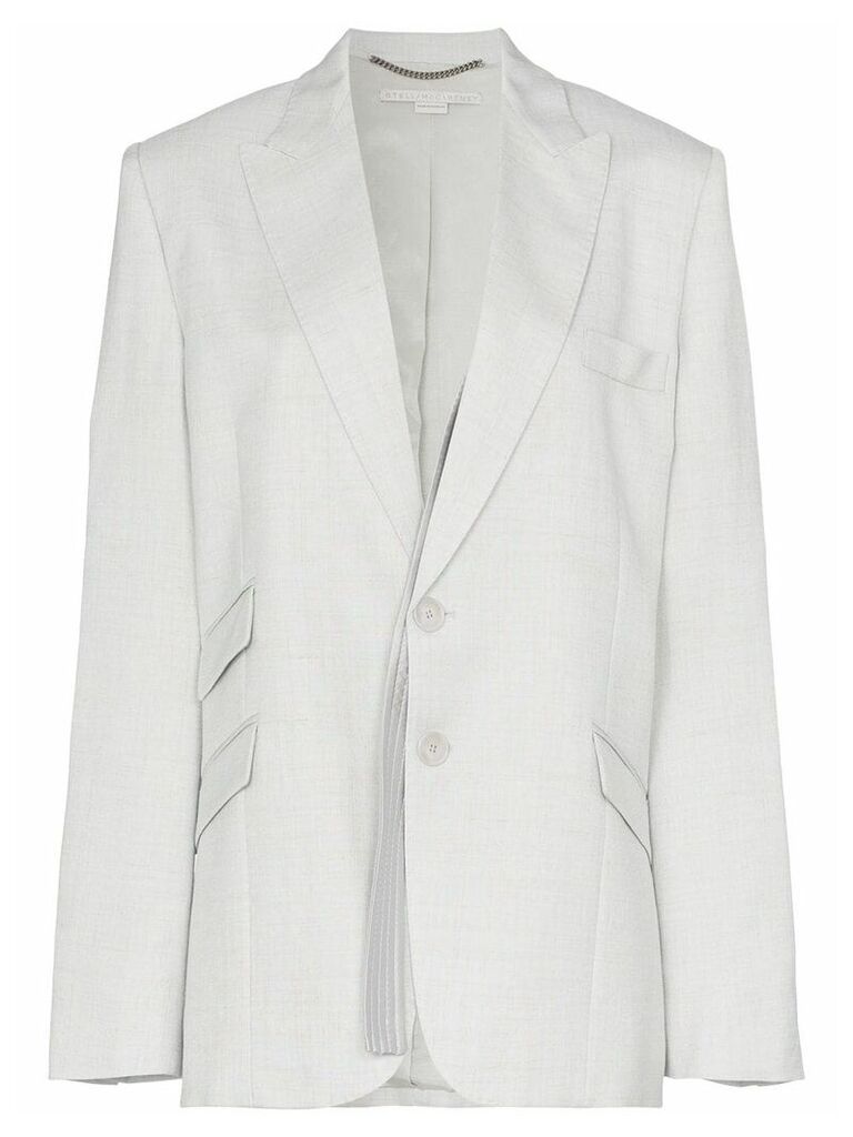 Stella McCartney single breasted suit blazer - Grey