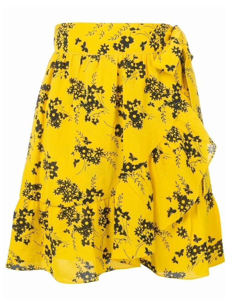 Michael Michael Kors floral-print skirt - Yellow