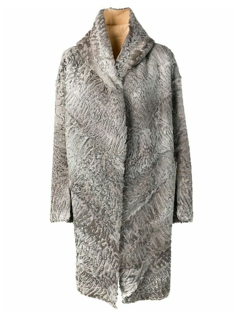 Liska Chiron shearling coat - Grey