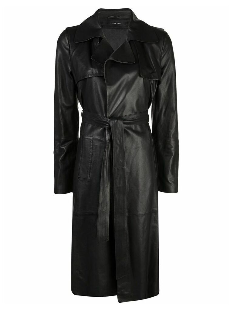 Federica Tosi belted trench coat - Black