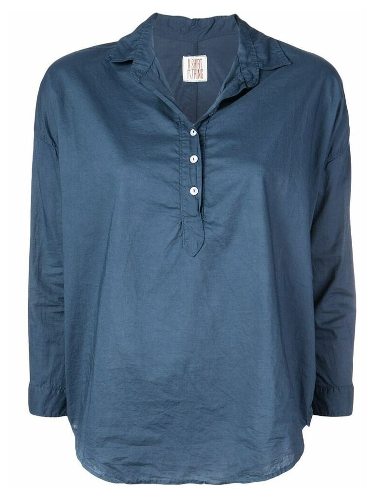 A Shirt Thing classic tunic blouse - Blue