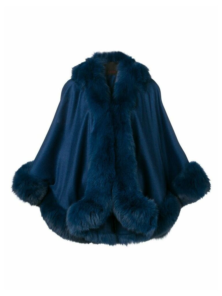 Liska short cape jacket - Blue