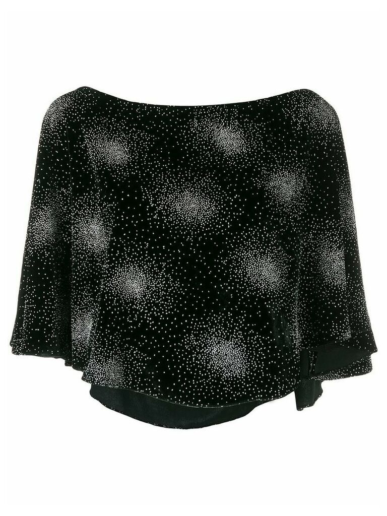 Sonia Rykiel embellished velvet blouse - Black