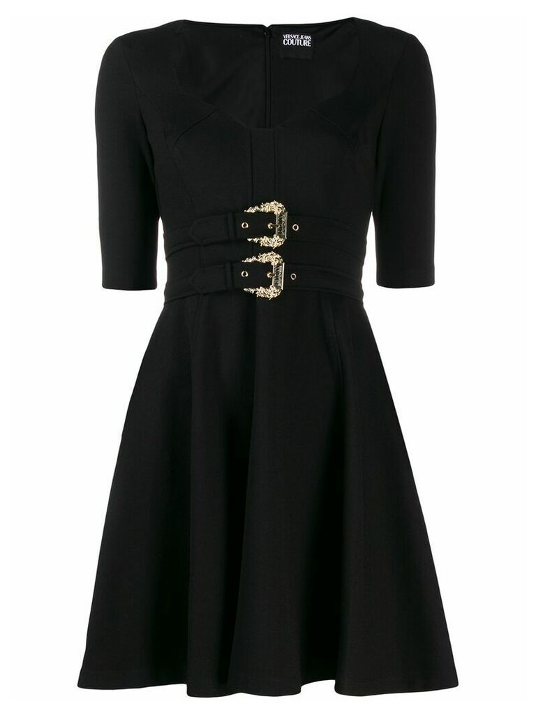 Versace Jeans Couture double-buckle dress - Black