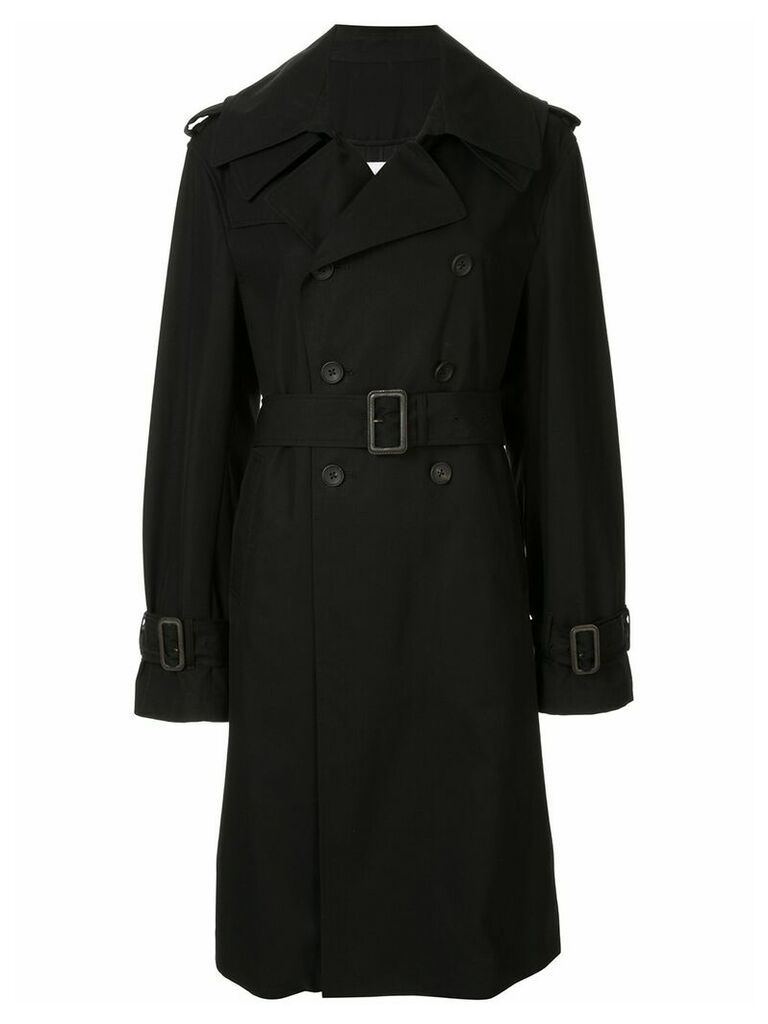 Maison Mihara Yasuhiro double breasted trench coat - Black