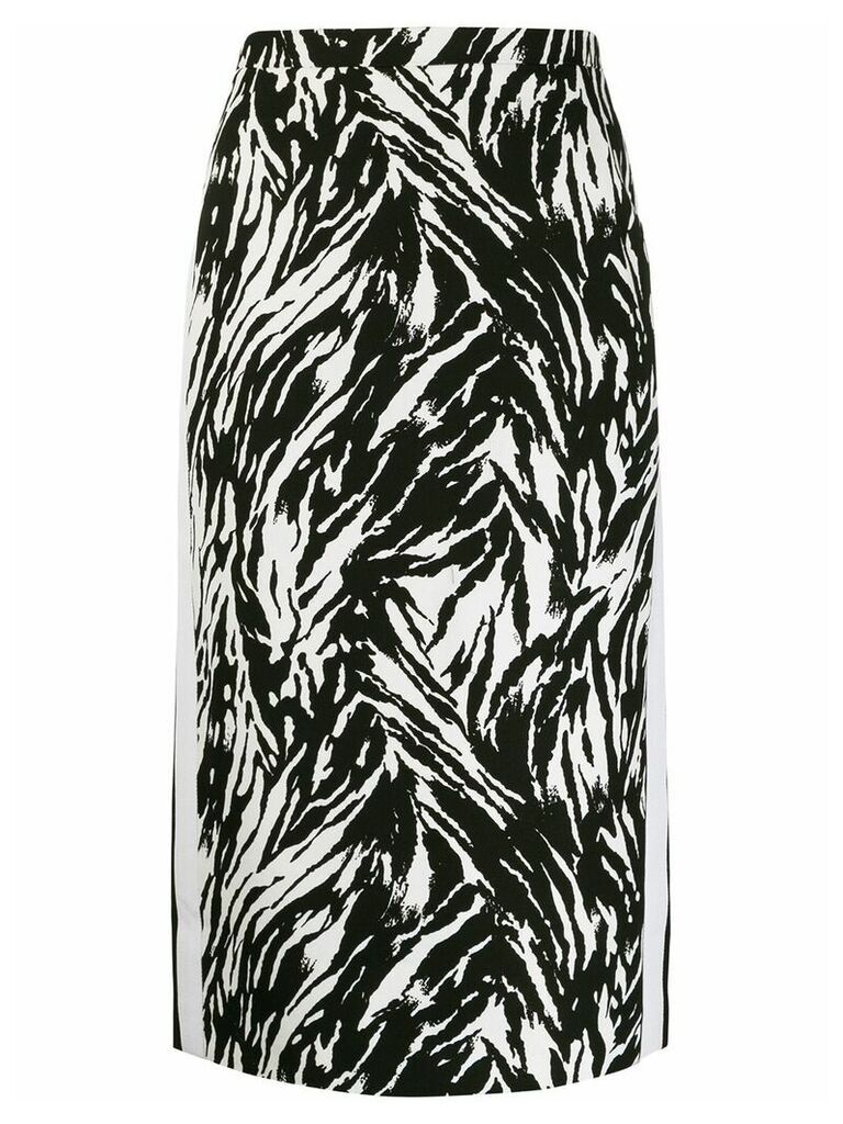 Nº21 zebra print pencil skirt - Black
