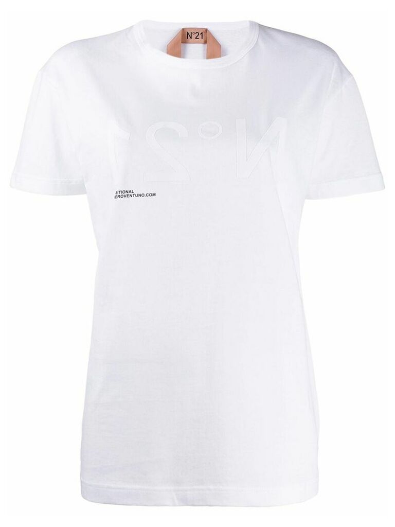 Nº21 reversed logo T-shirt - White