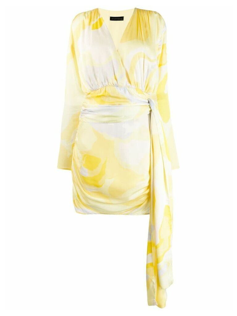 Stine Goya Madison ruched mini dress - Yellow