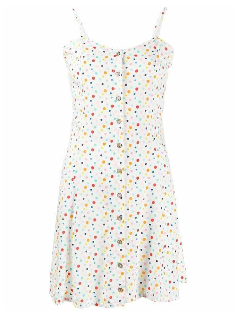 C'Est La V.It polka dot print dress - White