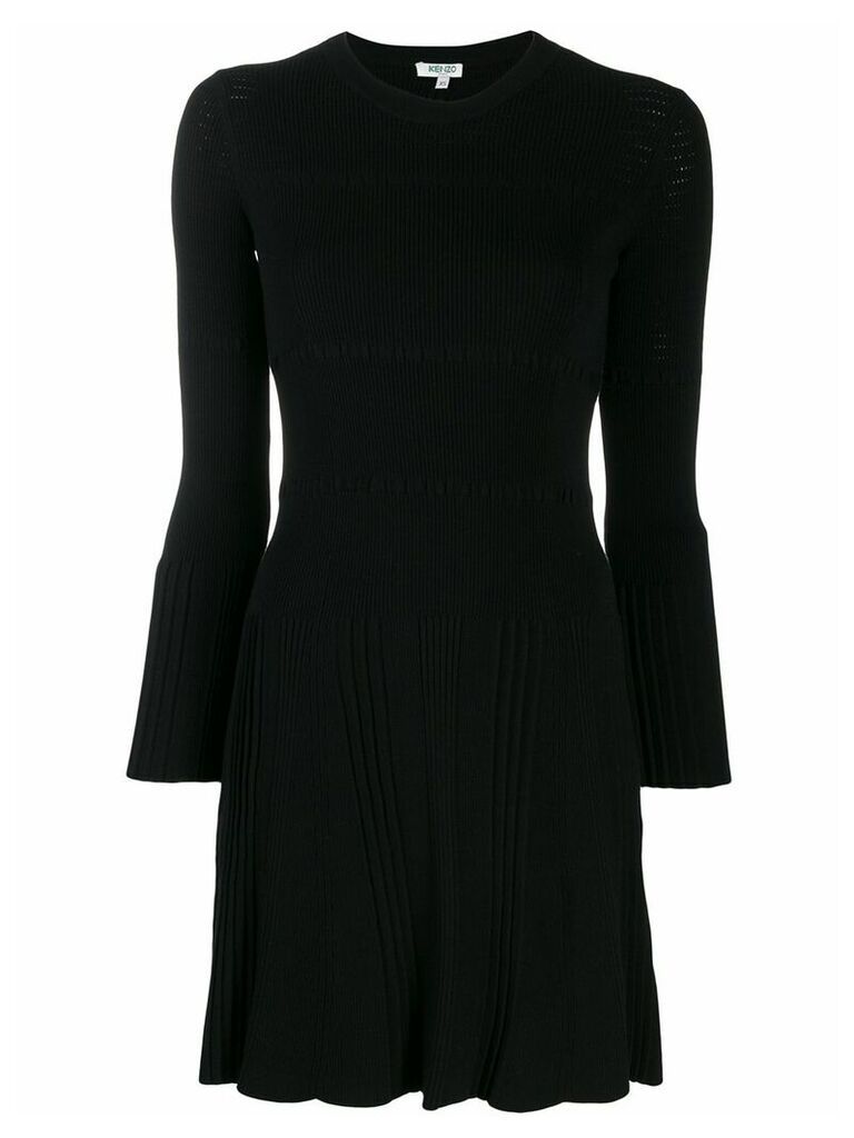 Kenzo long-sleeved knit dress - Black