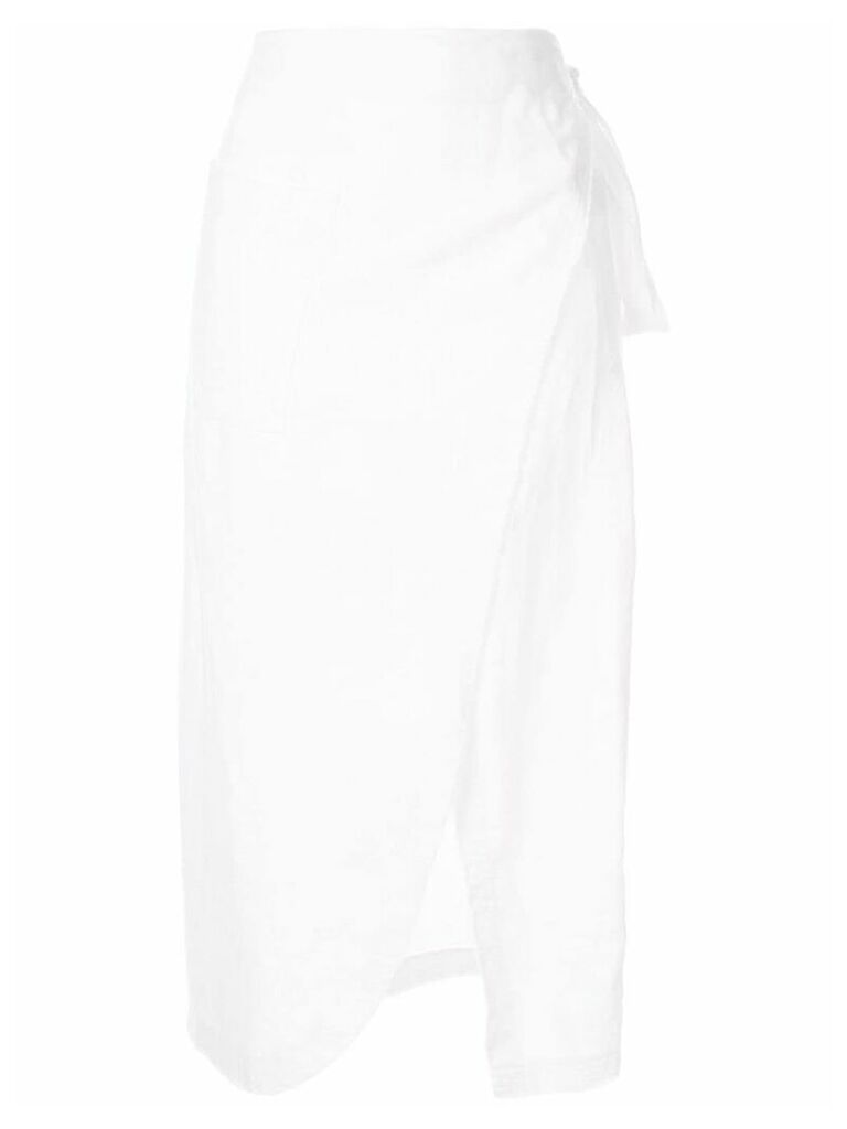 Venroy wrap skirt - White