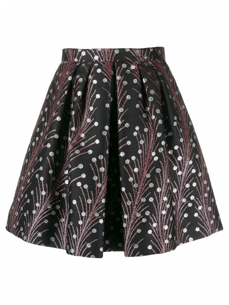 Marco De Vincenzo floral mini skirt - Black