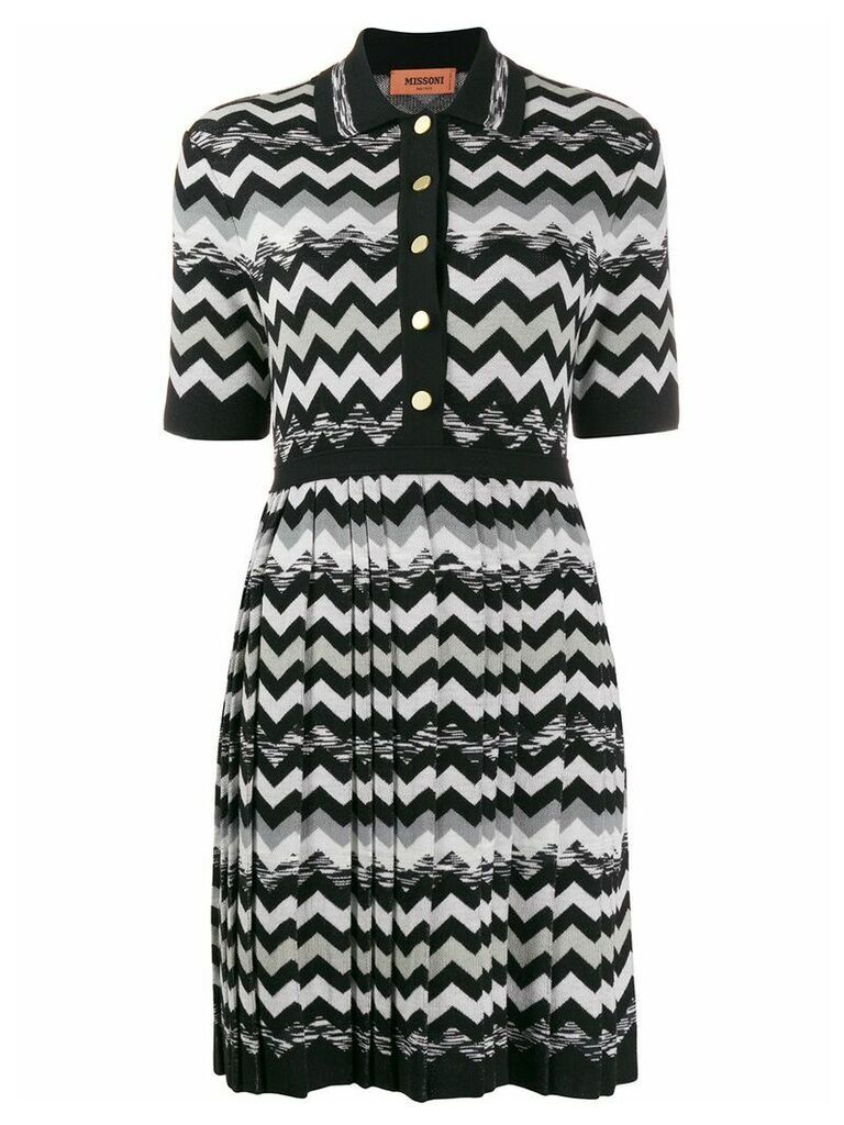 Missoni zigzag print dress - Black